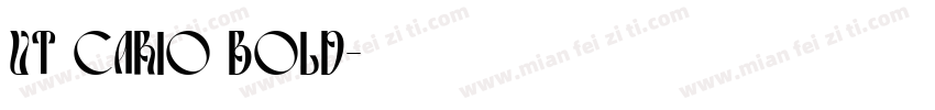 UT cario Bold字体转换